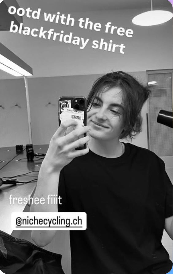 Unisex Black Friday t-shirt with stitching