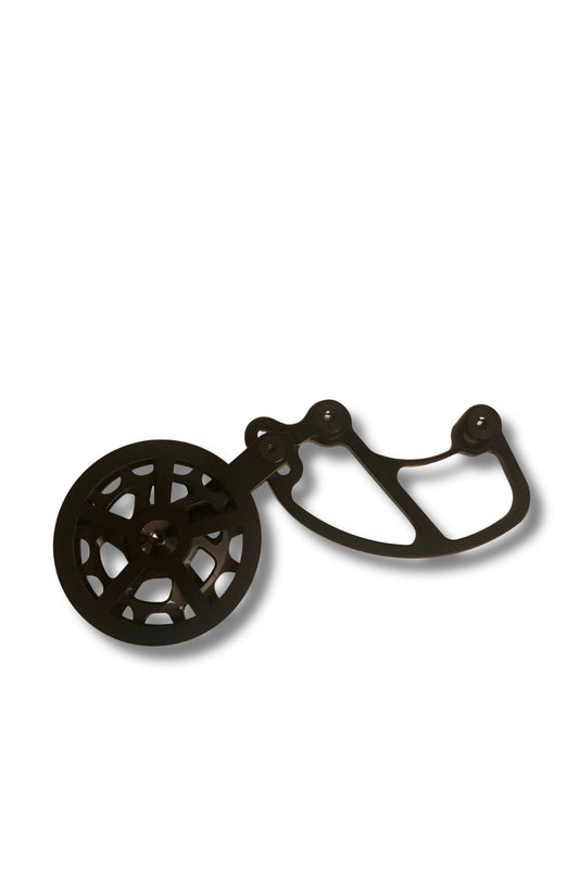 Bashguard with integrated chain tensioner