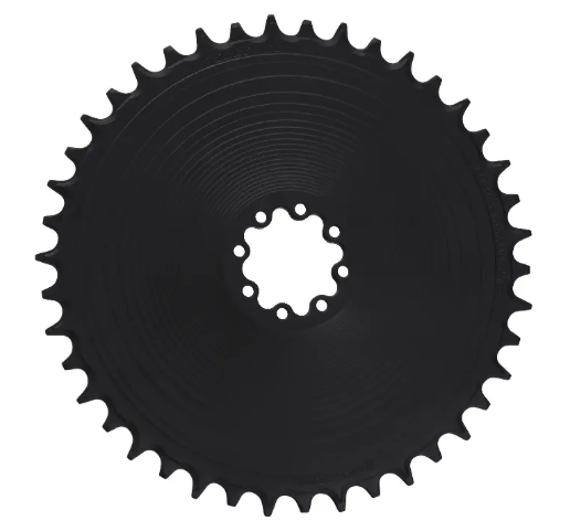 Garbaruk matte black aero chainring for Sram 8-bolt